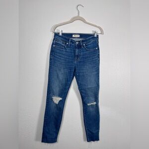 Madewell 9” high-rise skinny crop jeans size 27